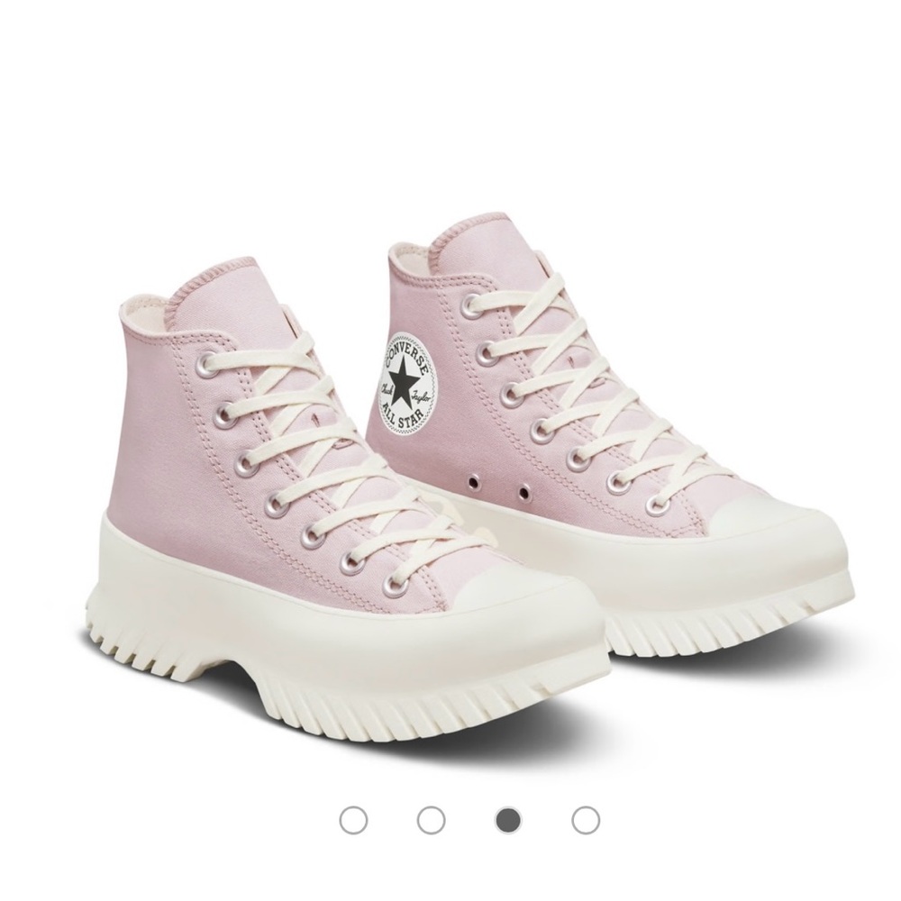 Converse Chuck Taylor All Star Lugged Pink High-Top Sneakers, 7.5